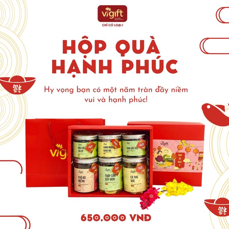 [Hỗn Hợp] ViGift Hộp Quà ViGift 6 Hạnh Phúc