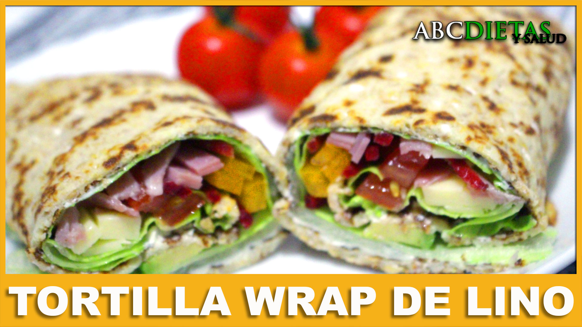 ABCDietas y Salud. Recetas, Información y Guía. TORTILLA WRAP DE LINO
