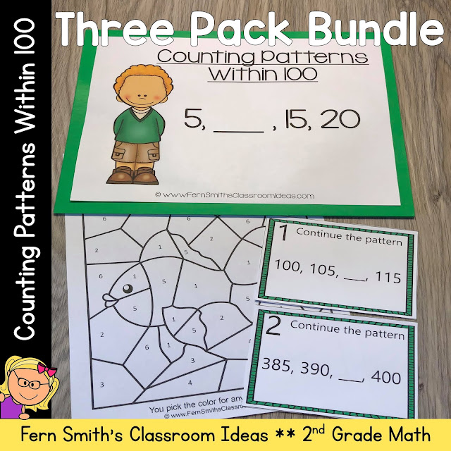 Click Here to Download this 2nd Grade Go Math 1.8 Counting Patterns Within 100 Bundle Today!