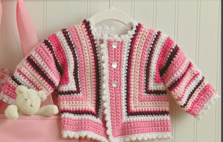 Crochet Picot Sweater for Babu