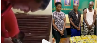 VIDEO: Three Nigerians arrested with 21 bags of drugs in Cambodia