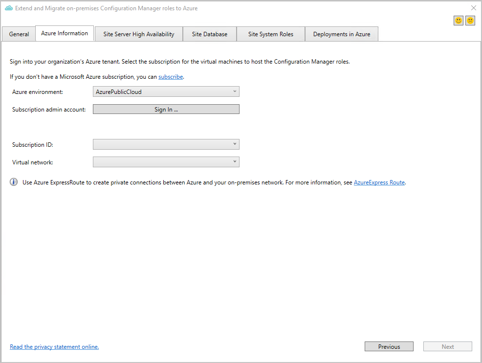 SConfigmgr Extend and migrate onpremises site to Microsoft Azure