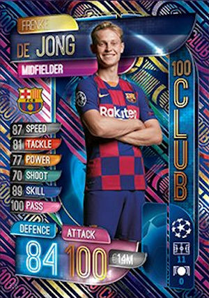 50 cartes-pas de doubles TOPPS 2020 Match Attax 2019//20 BUNDLE