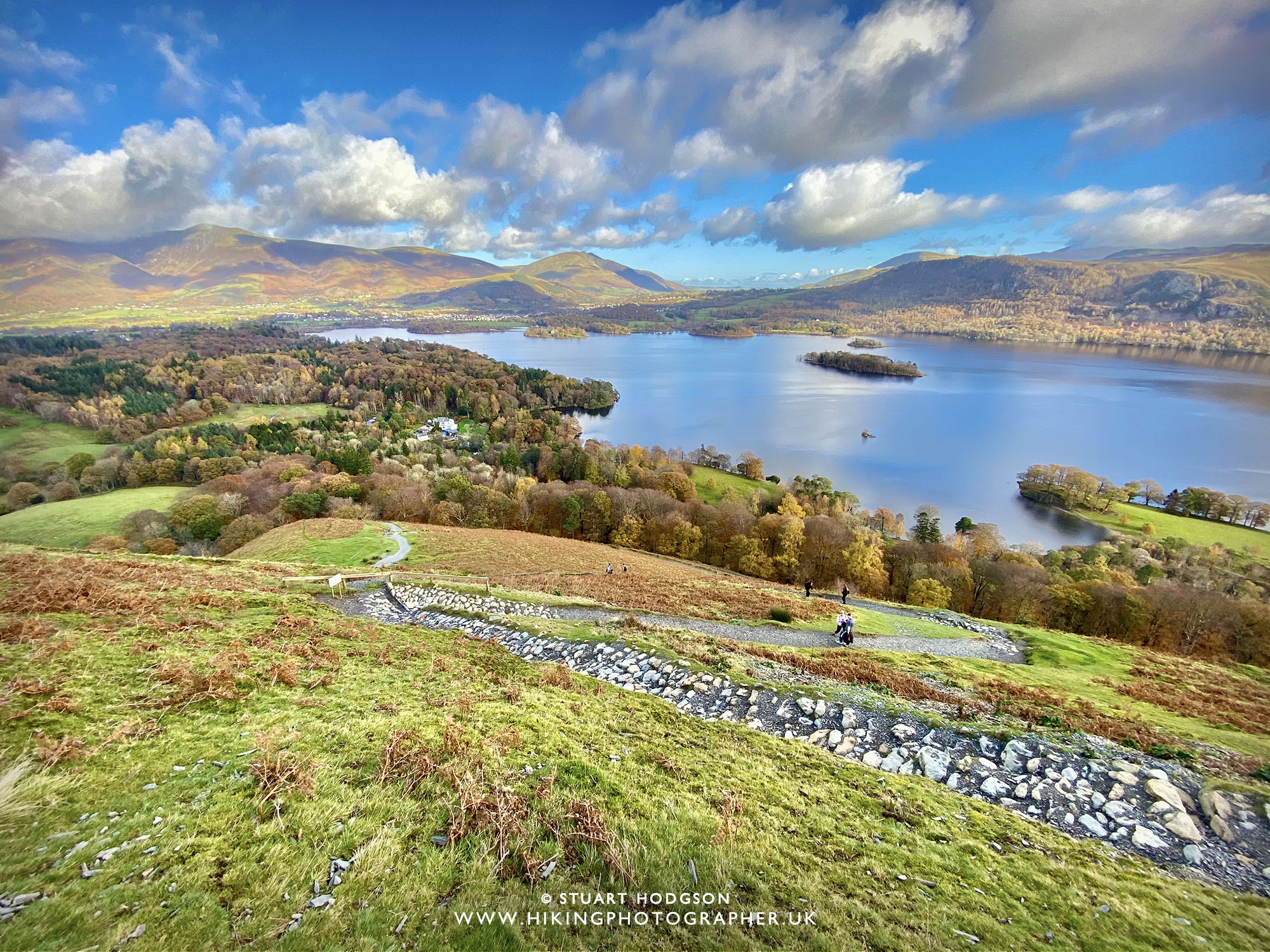 Catbells walk view cat bells keswick Lake District best route map how high summit