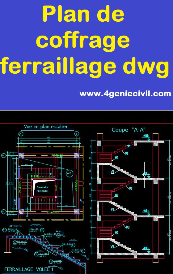 Plan de coffrage DWG