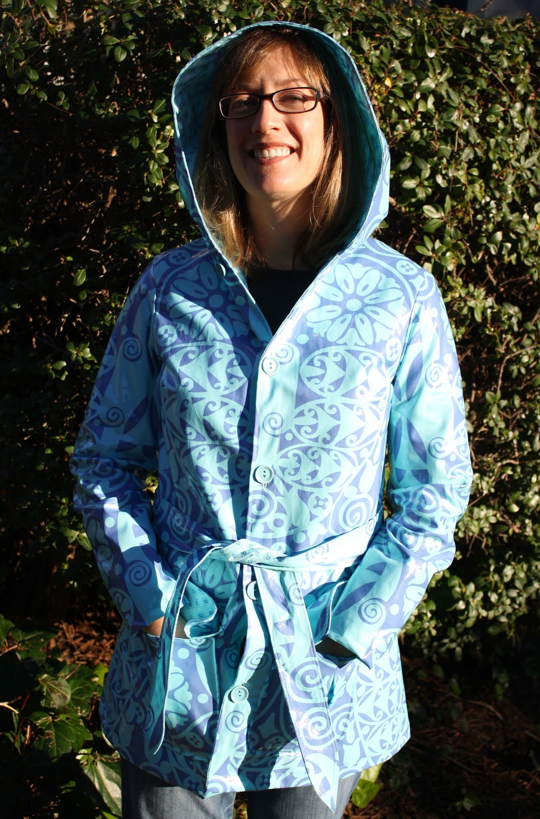 Amy Butler's Rainy Days Hooded Raincoat