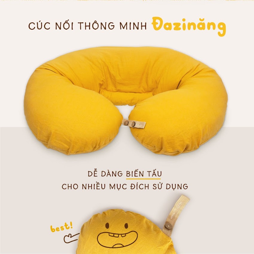 [A159] Gối Bầu Đậu Khuyết: Thoải mái và an toàn cho mẹ bầu và bé