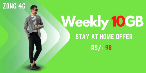 ZONG Weekly 10GB internet package,