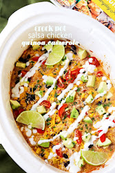 chicken crock pot casserole quinoa salsa diethood recipe recipes easy dinner crockpot mexican rotisserie cooker weeknight thebestblogrecipes simple slow slowcookerfromscratch