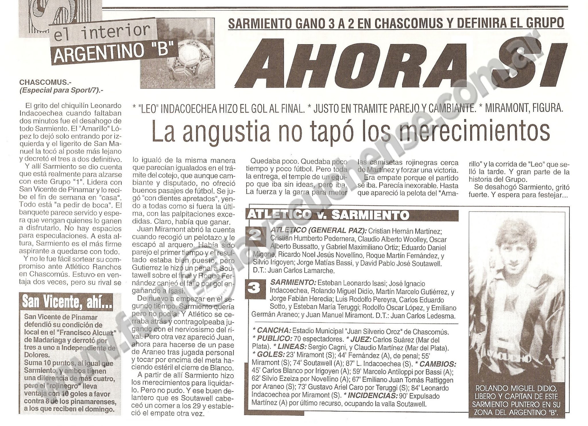 TORNEO ARGENTINO B 1997/1998 (2ª PARTE) Historia del fútbol ayacuchense