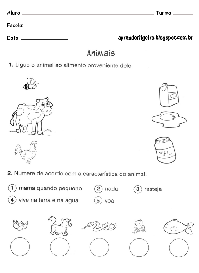 Aprender Ligeiro: Atividades de Ciências 1° ano ensino fundamental
