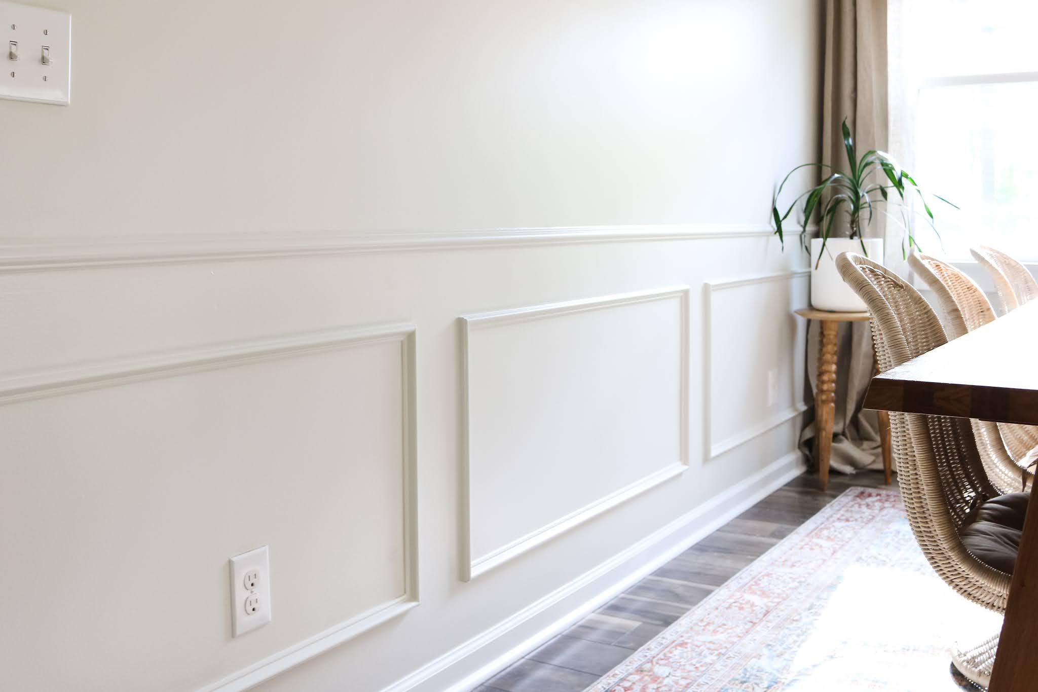 Box Trim and Chair Rail DIY Tutorial Pretty Real