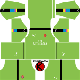 dream league soccer arsenal kit 2018