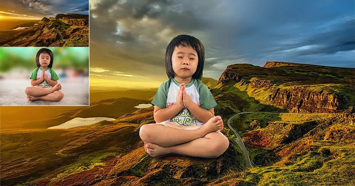 cara gabung layer di photoshop