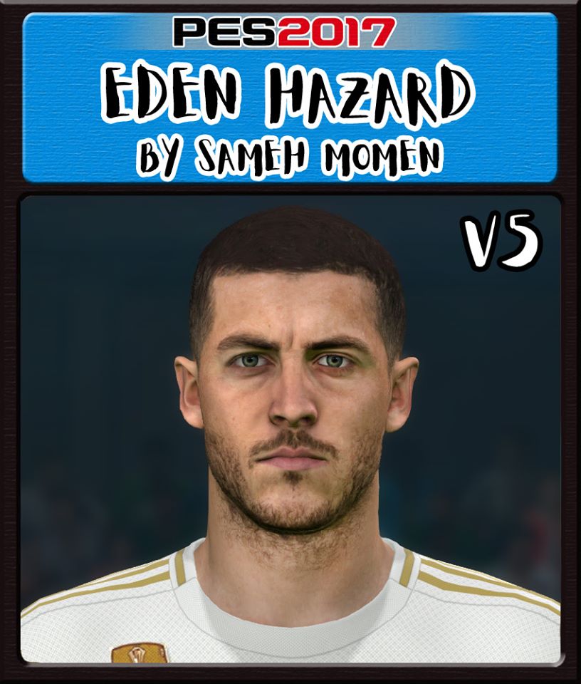 PES 2017 Faces Eden Hazard by Sameh Momen ~ SoccerFandom.com | Free PES ...