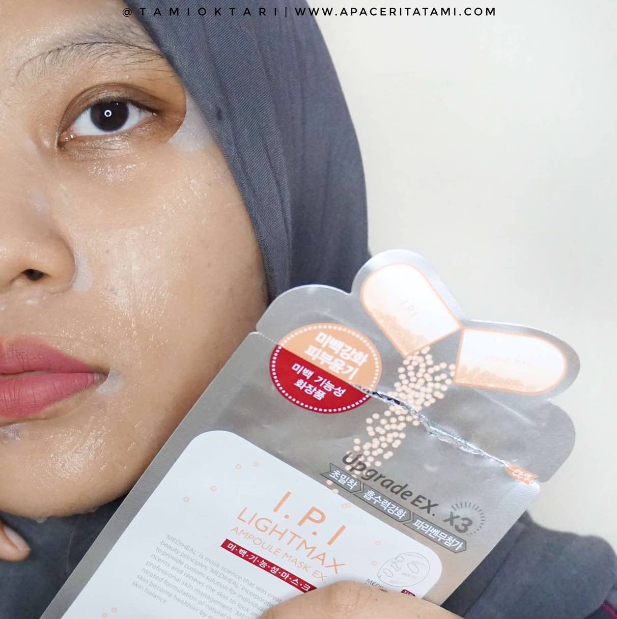 Download Review Mediheal I P I Lightmax Ampoule Mask Ex Blog By Tami Oktari PSD Mockup Templates