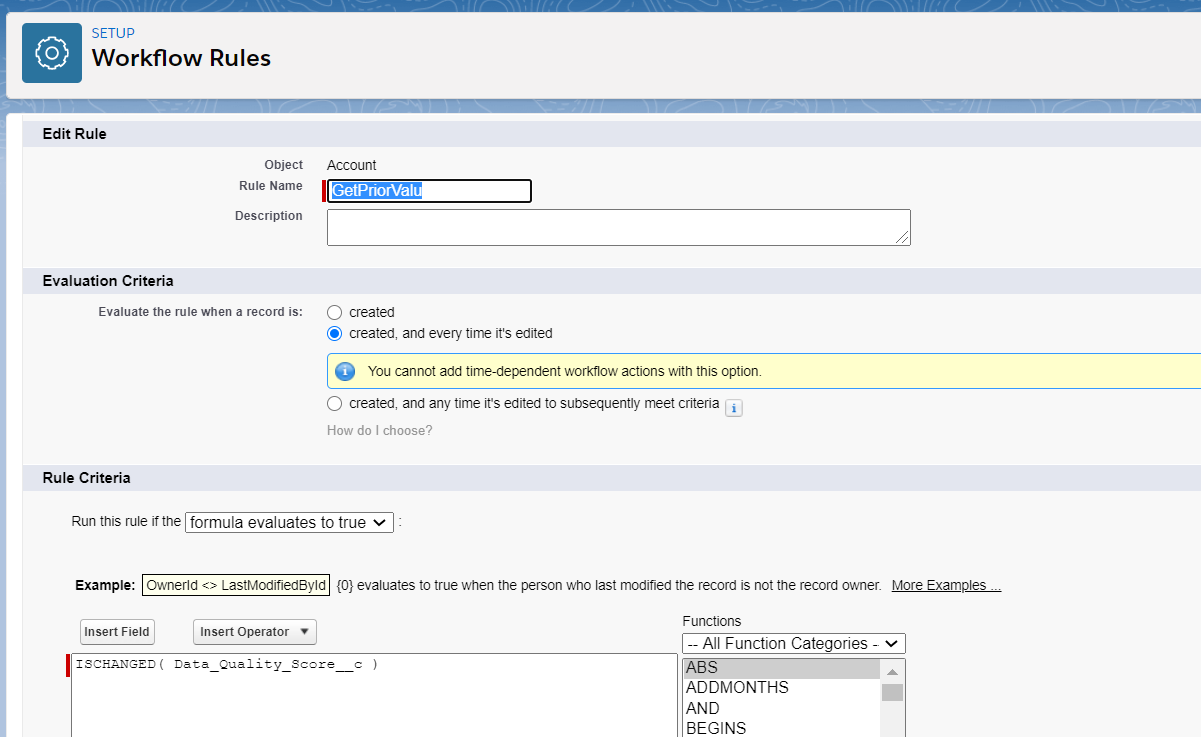 Get Prior Value of Formula Field in Salesforce