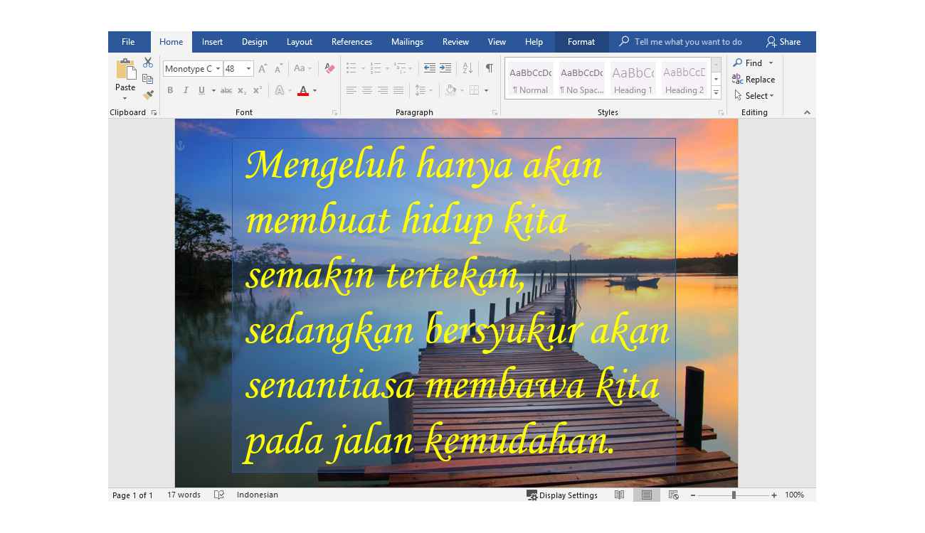 Cara Membuat Tulisan di Atas Gambar Microsoft Word Lengkap ...