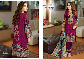 Sapphire Lawn Pakistani Dress Wholesale Price