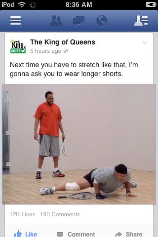 kevin james, king of queens deacon, king of queens stretch longer shorts, king of queens leah remini, funny king of queens quotes