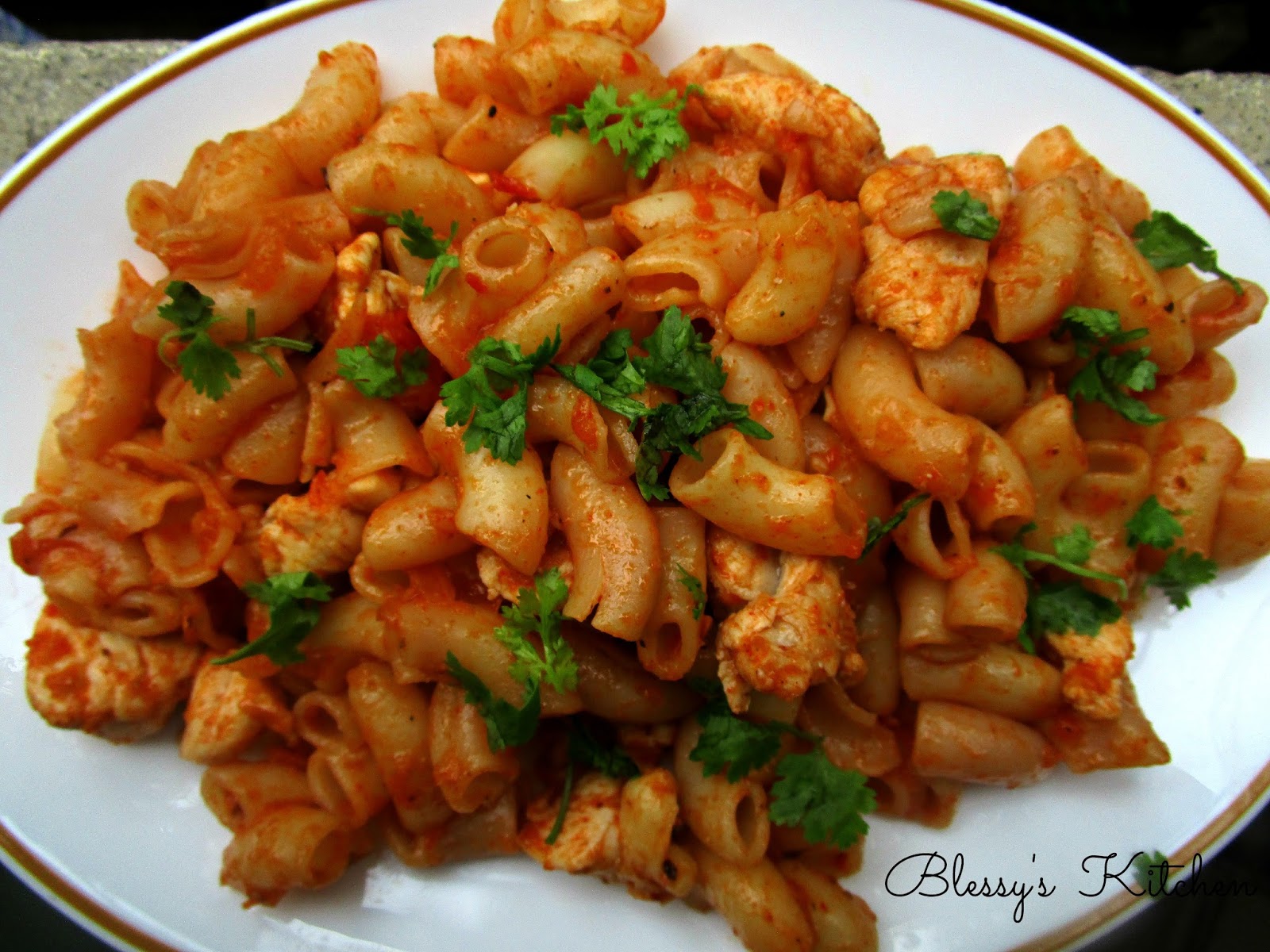 Blessy's Kitchen Curried Chicken Macaroni