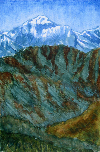 Painting of Mt. Dhaulagiri