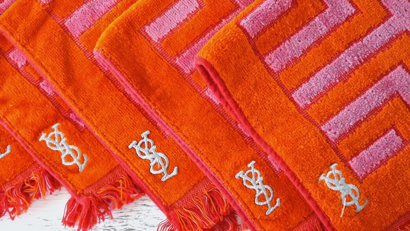 Still Stunning Vintage Resale Retro Vintage Yves Saint Laurent Towels