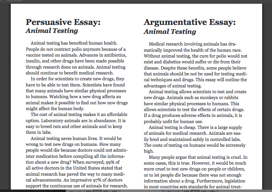 fsa argumentative essay examples grade 6