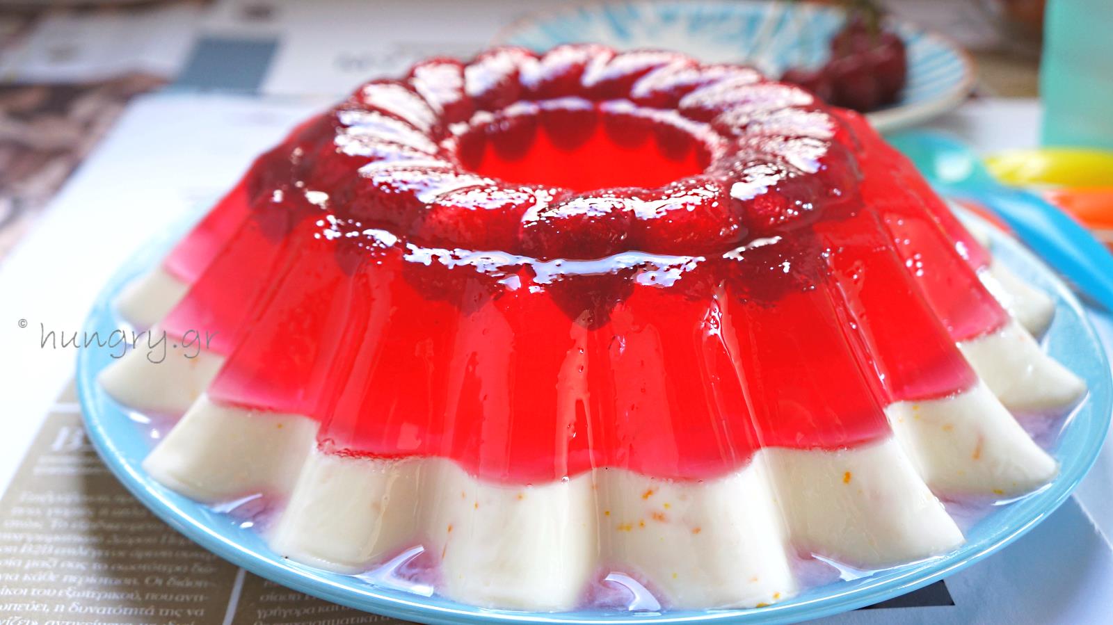 Kitchen Stories Yoghurt Panna Cotta & Cherry Jelly