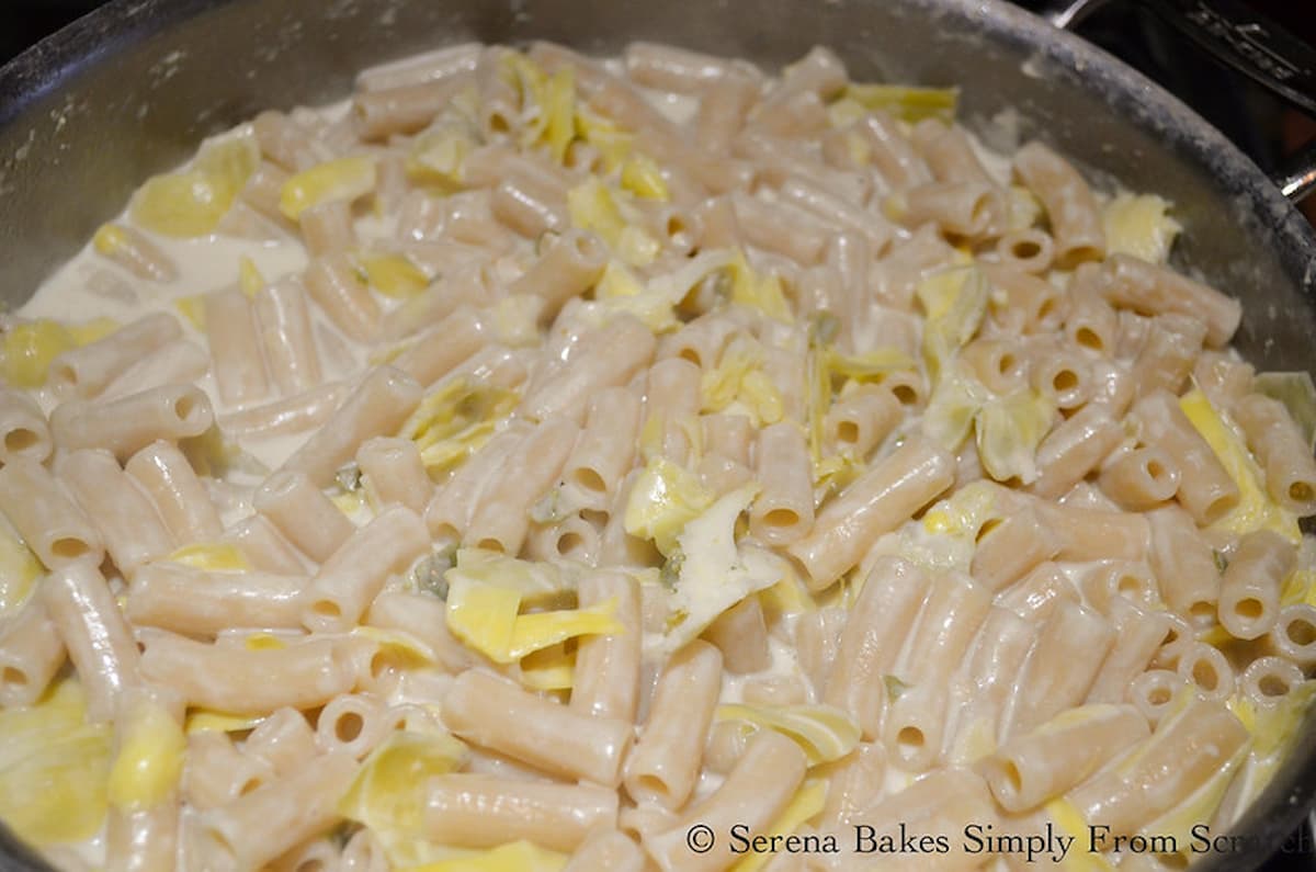 Spinach Artichoke Pasta Serena Bakes Simply From Scratch