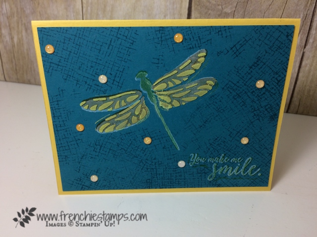 Detailed Dragonfly,embossing Paste, Stampin'Up!
