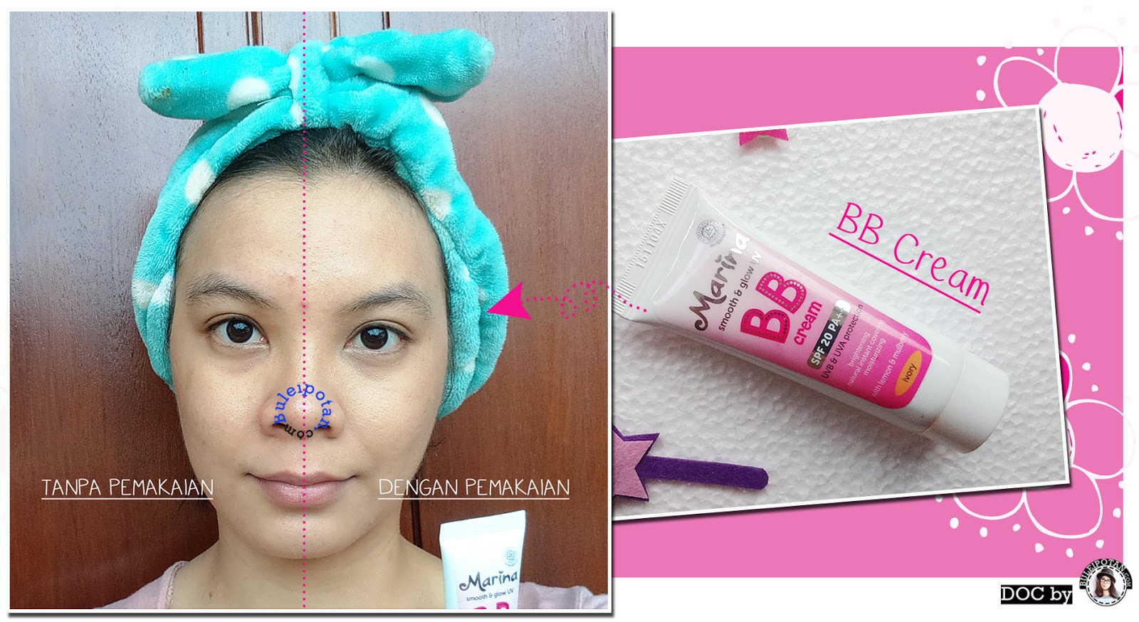 Product Review Mencoba Basic Makeup Marina Smooth And Glow UV
