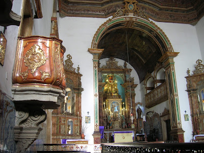 Interior Igleja Rosario dos Pretos, Pelourinho,  Salvador de Bahía, Brasil, La vuelta al mundo de Asun y Ricardo, round the world, mundoporlibre.com