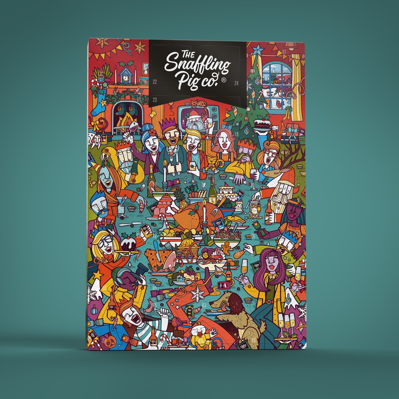 Snaffling Pig Co. Advent calendar box Packaging Of The World