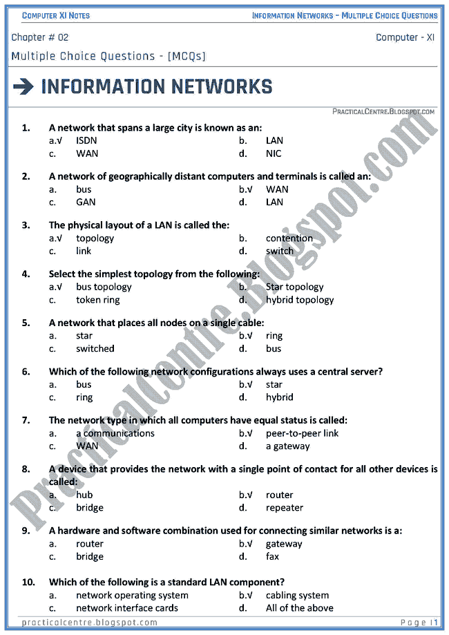 information-networks-mcqs-computer-xi