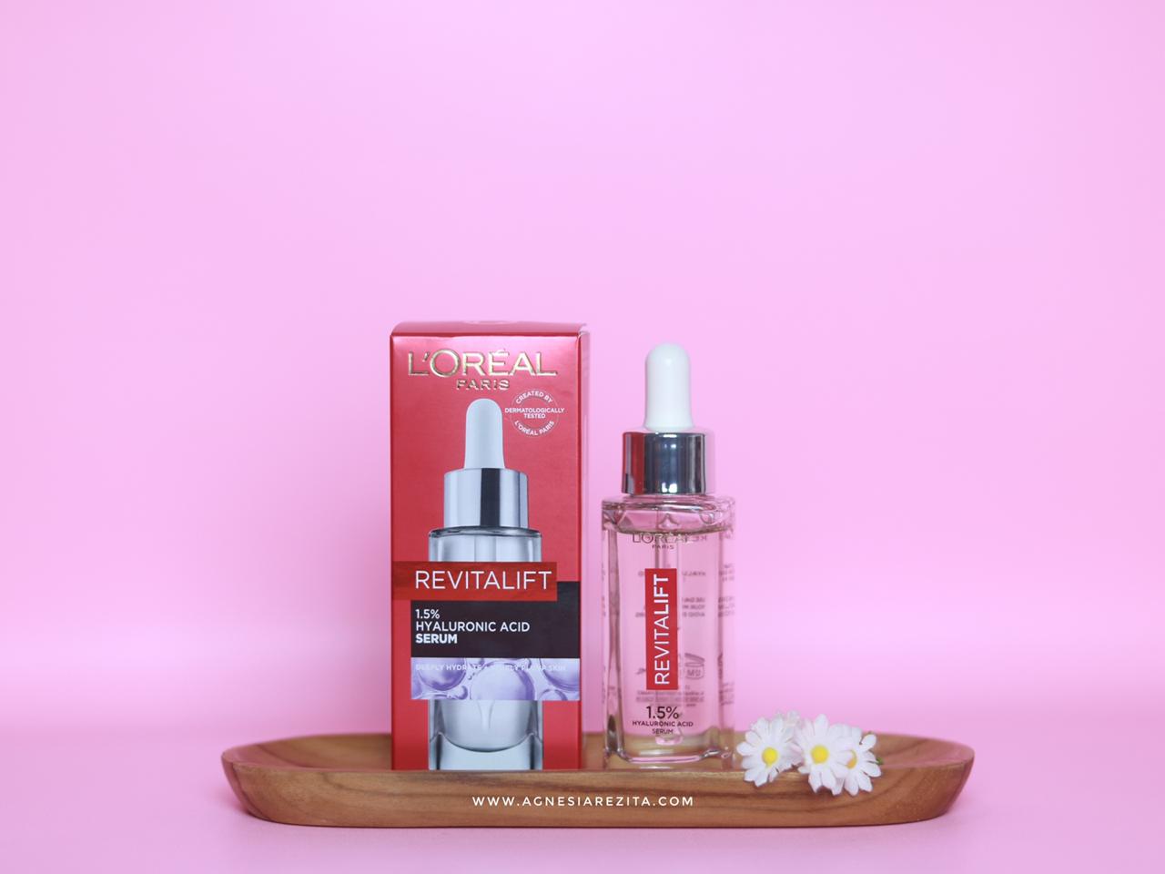 Review L Oreal Paris Revitalift 1 5 Hyaluronic Acid Serum Kulit Muda Bercahaya Dalam 7 Hari Agnesiarezita Beauty Blogger Medan