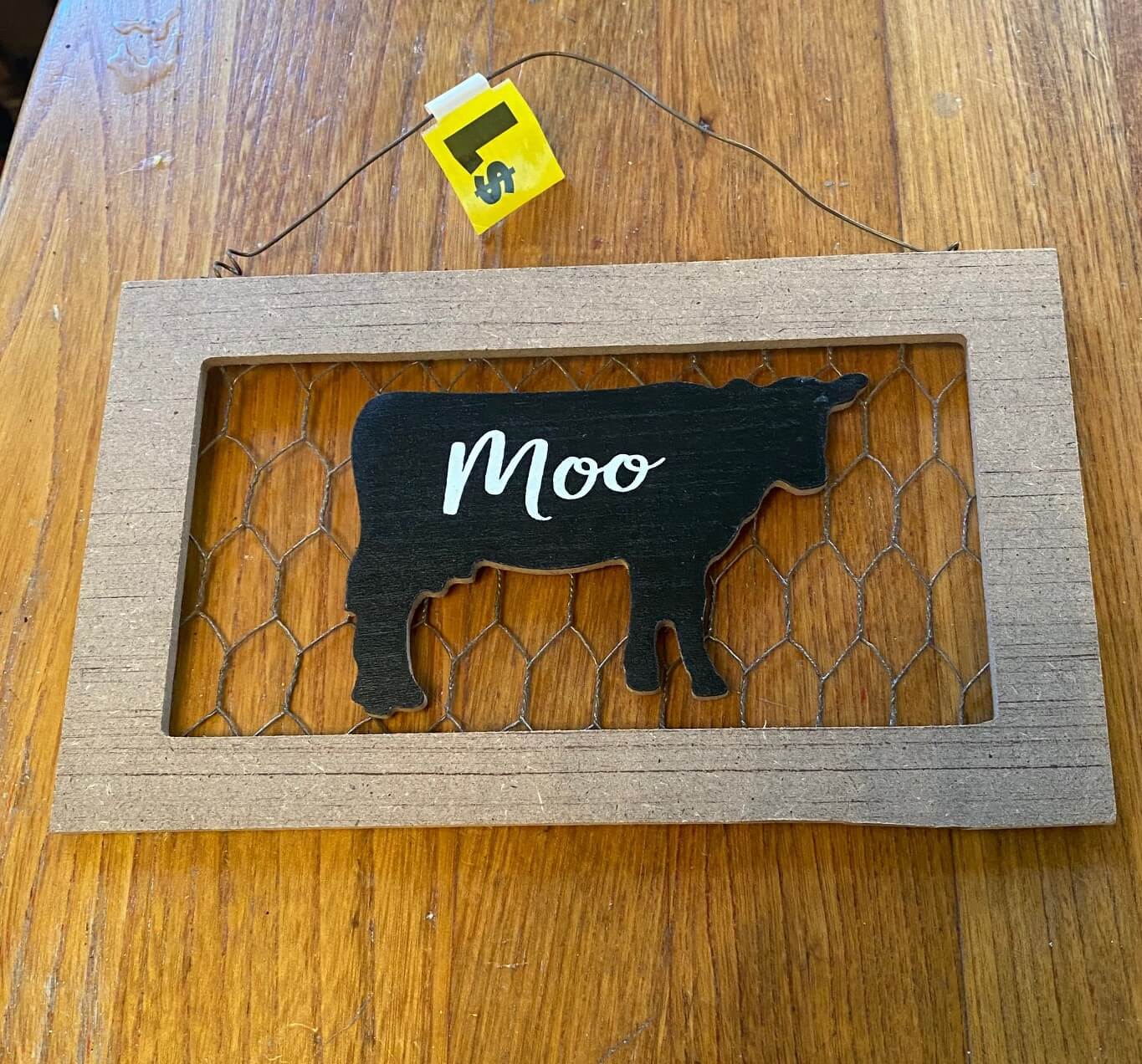 Dollar General Framed Cow Art Receives A Makeover Organized Clutter