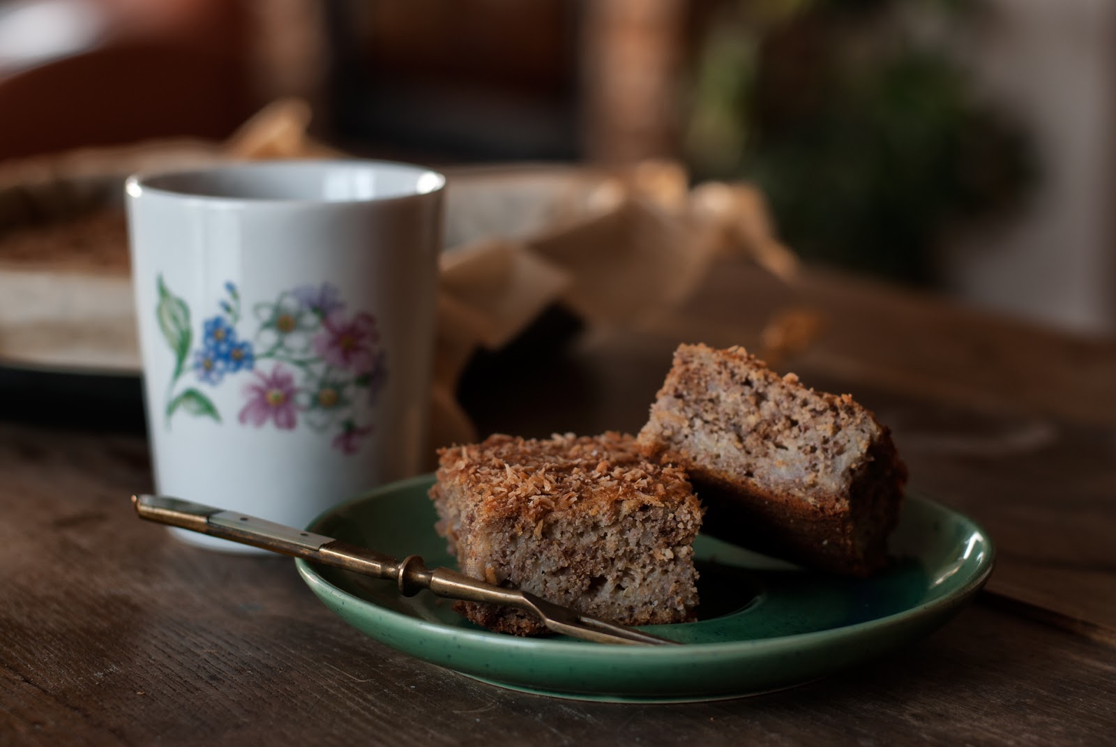 Ciasto bananowe bez glutenu, laktozy i cukru rafinowanego Lisia