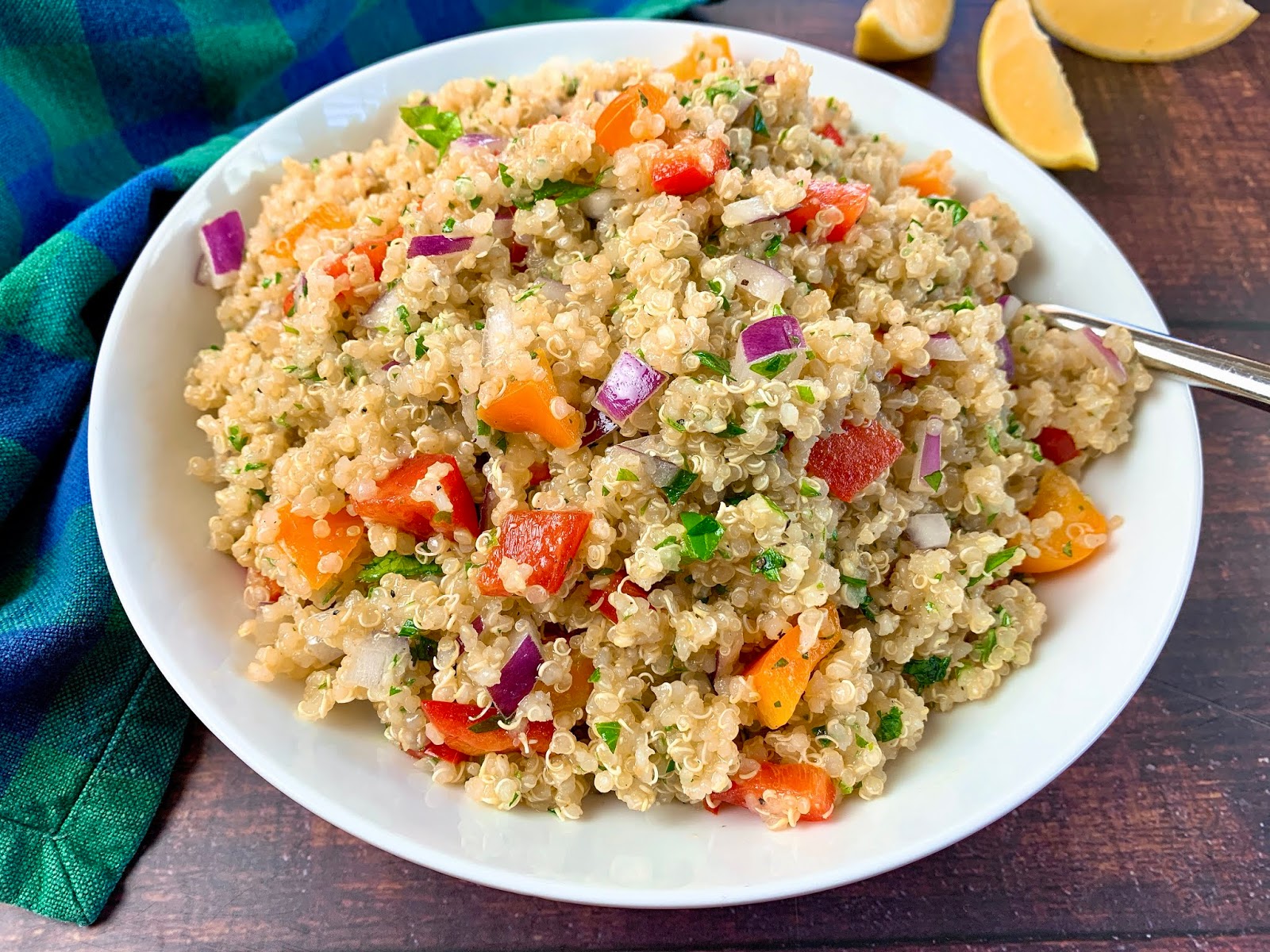 Quinoa Salad with Lemon Vinaigrette (vegan, glutenfree)