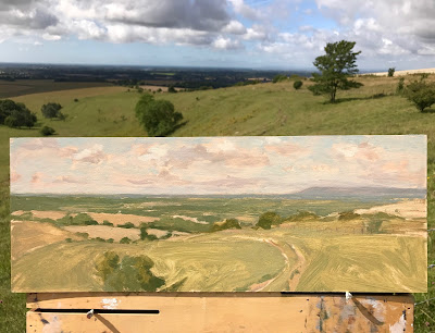 #212 ‘The Trundle, West Sussex 15x40cm