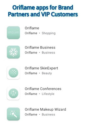 Oriflame apps for brand partners and vip customer