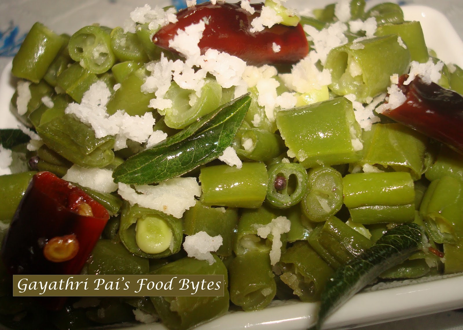 Gayathri Pai's Food Bytes Beans Upkari