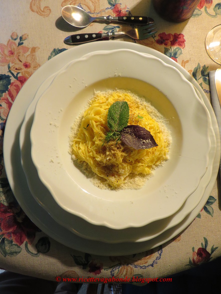 ricette vagabonde Pasta light, tagliolini al burro e limone con