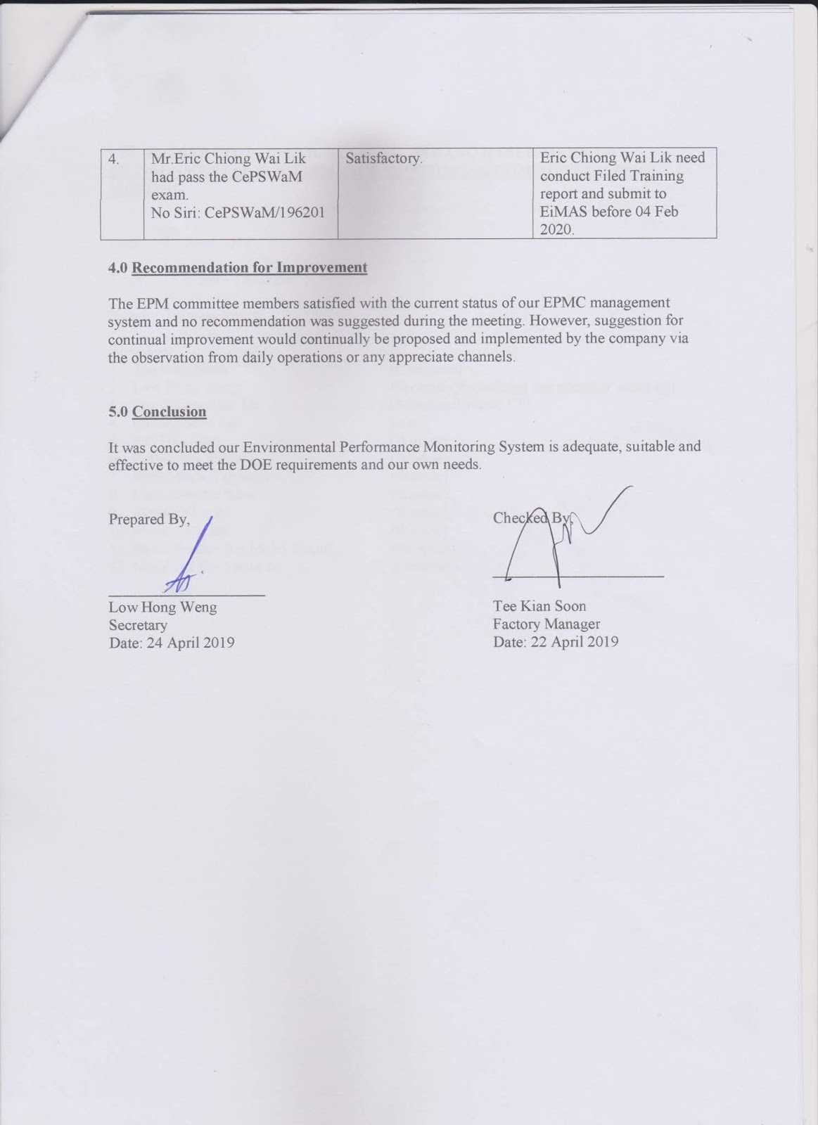 Lee Rubber Co Pte Ltd Bentong Environmental Monitoring Committee lee-rubber-co-pte-ltd-bentong-environmental-monitoring-committee