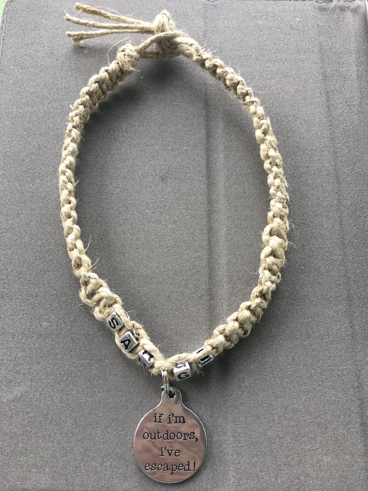 Make My Day Camp Hemp Dog Collar