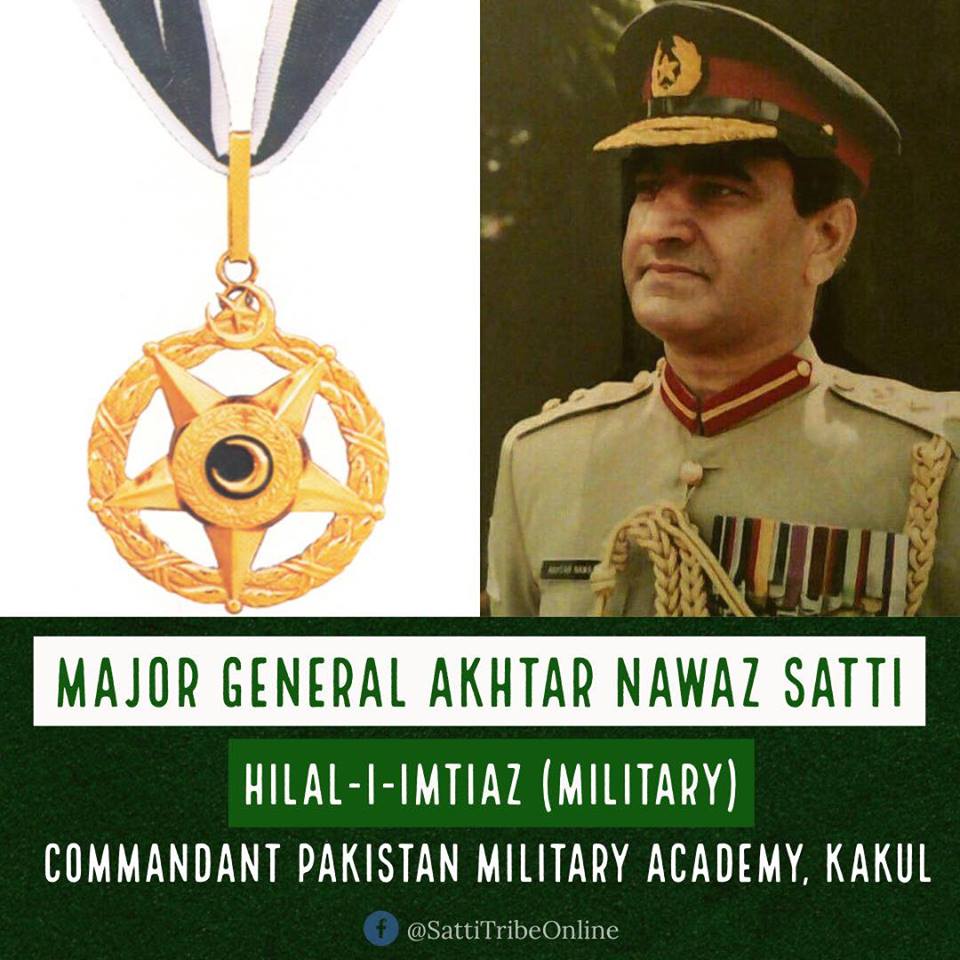 KOTLI SATTIAN MAJOR GENERAL AKHTAR NAWAZ SATTI HILALIIMTIAZ