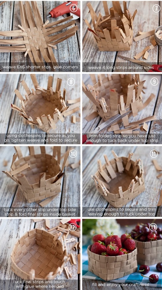 Upcycled Grocery Bag Fruit Basket Handy DIY