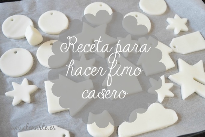 Receta de fimo casero y marcacopas Receta de fimo casero y marcacopas