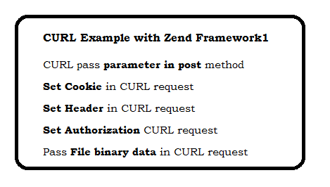 CURL Example with Zend Framework1