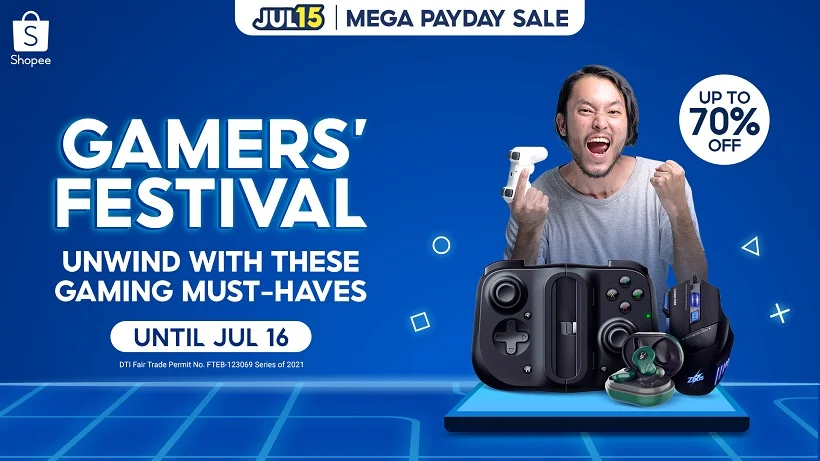 Shopee 7.15 Mega Payday Sale and Gamers’ Festival offer great deals on Gaming Accessories!